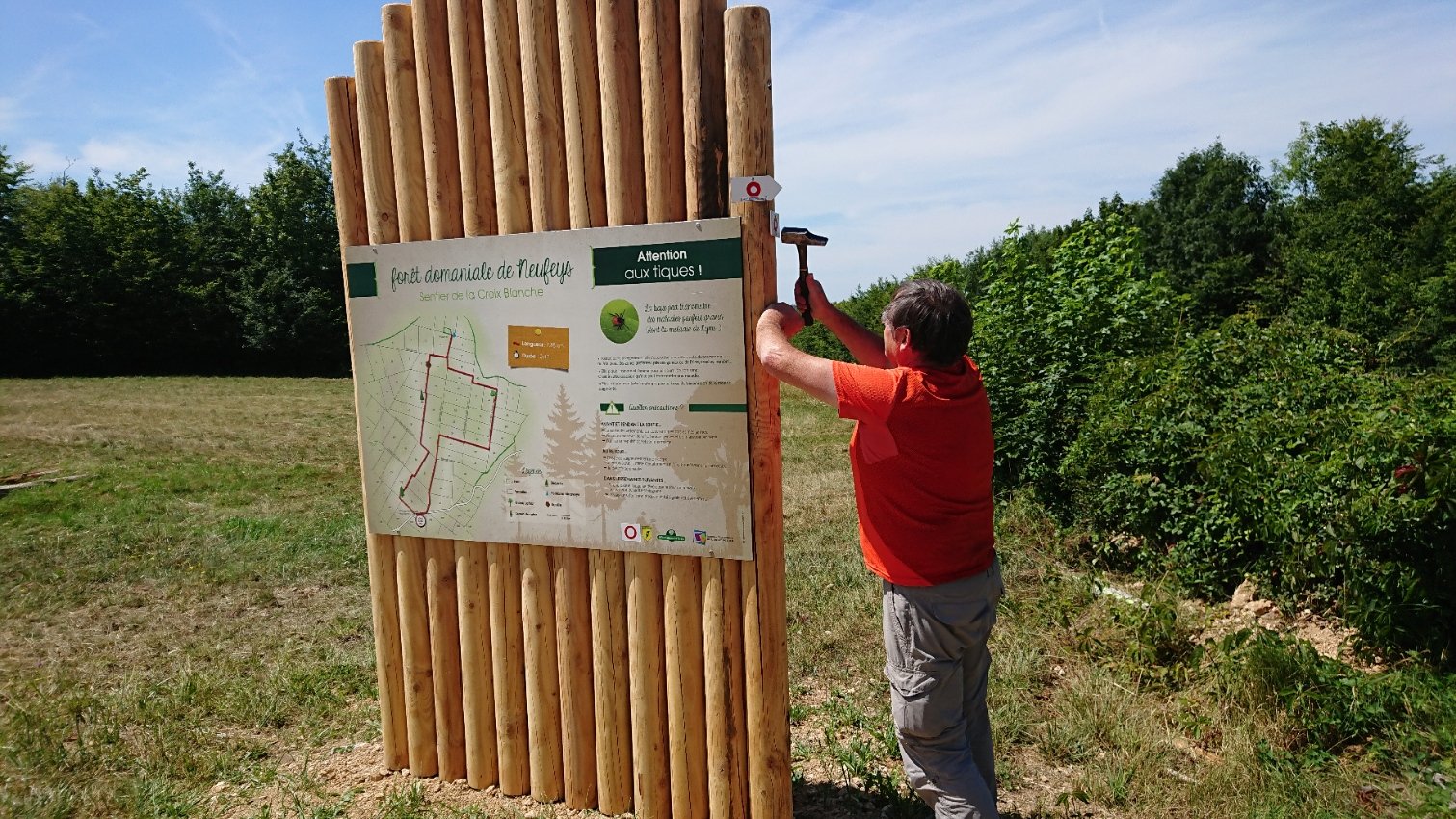 Faire un balisage au club Vosgien de Barr